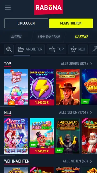 Rabona Spiele
